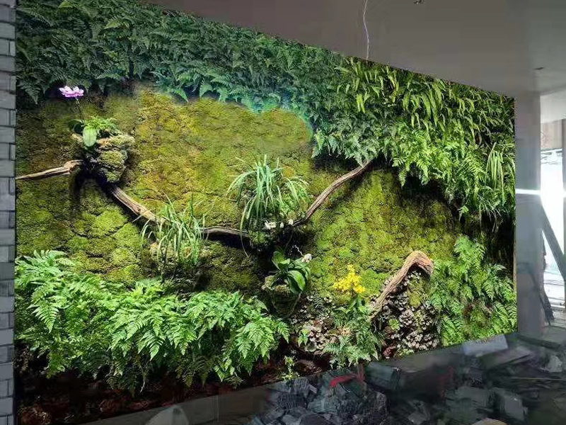 垂直綠化立體生態植物墻_高端植物墻_仿真綠植墻-綠飾界植物墻廠家